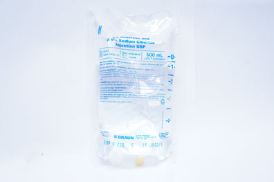 Braun L6101 5% Dextrose and 0.9% Sodium Chloride Injection USP, 500 mL (x)
